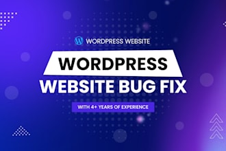 quickly fix wordpress bugs, fix wordpress errors, wordpress issues fixes,