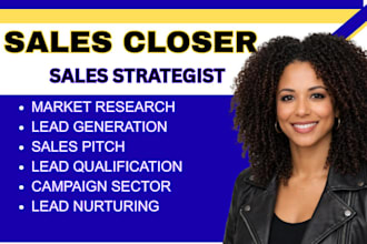 be your sales closer commission based sales b2b salesperson lead generation