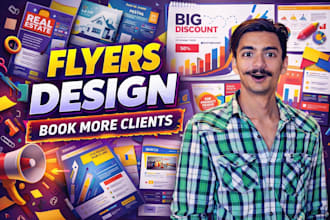 do professional and eye catching flyer for your business