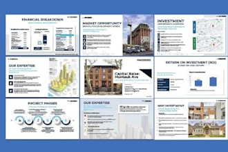 video presentation investor pitch deck powerpoint animation presentation
