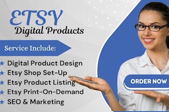 create etsy digital product etsy listing etsy shop setup etsy SEO