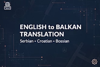 provide professional english to serbian, croatian or bosnian translation