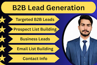 perform b2b lead generation, prospecting, and email list building