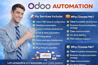 do odoo CRM developer automation web app development