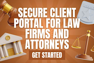 build secure client portal for law firms and attorneys, legal case software
