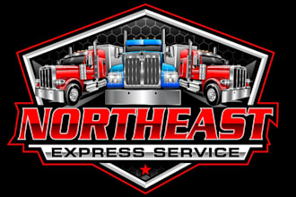 design a professional truck logo for your business