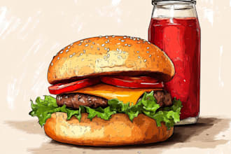 food pop art of your food pop art