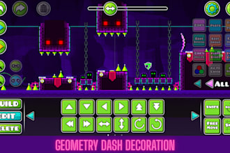 decorate level layout for geometry dash gd deco geometry dash decoration