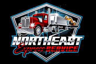 design a professional truck logo for your business