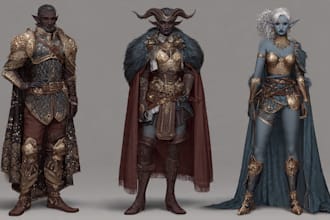 dnd, fantasy character and dnd character