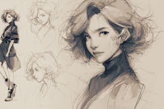 draw a semi realistic character