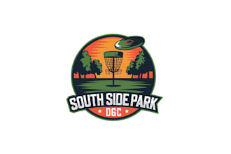 create graceful and fantastic disc golf llogo design