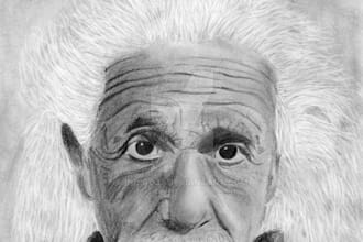 draw a hyperrealistic graphite pencil portrait pet or person