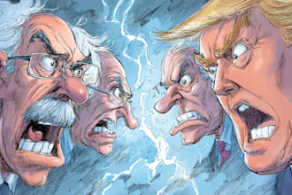 create political and editorial cartoons