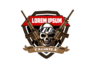 create wonderful and excellent gun shop logo design