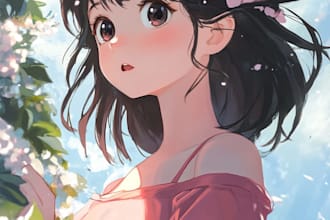 any character in anime style