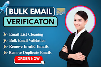 do bulk email verification or validation and email cleaning