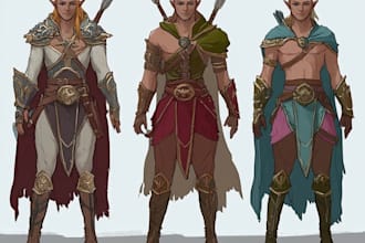 create your own character drawings and bleak fantasy