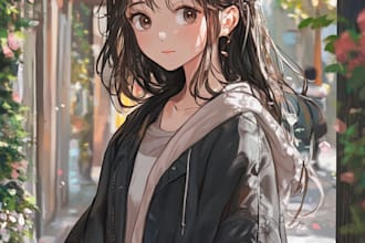design a anime character for you