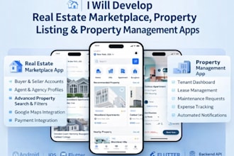 develop real estate marketplace app, real estate app, property management app