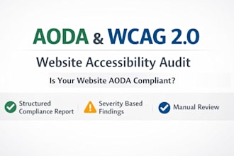 do aoda and wcag website accessibility audit