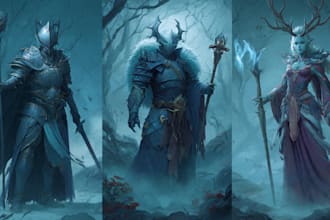 draw fantasy illustrations, concept art, and card game art