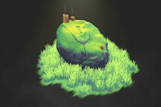 create stylized optimized 3d game props for your project