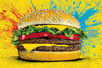 create andy warhol style pop art portrait