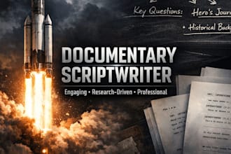 write engaging youtube documentary or storytelling scripts