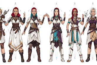 illustration of a fantasy dnd character
