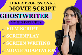 write screenplay feature film script movie screenwriting movie script