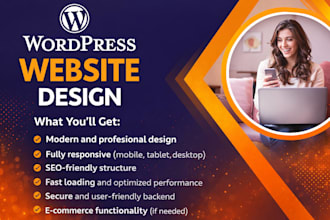 build wordpress website for business, website design, website development