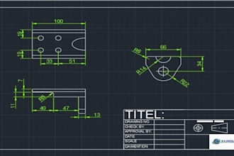 do professional autocad 2d drawing