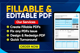 create fillable pdf forms or design fillable forms