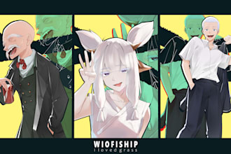 draw your anime character into a custom pfp