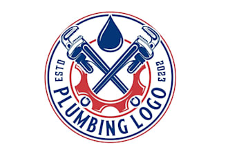 create a modern logo for your plumbing company