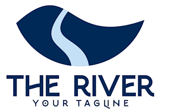 design a minimalist river logo for your brand