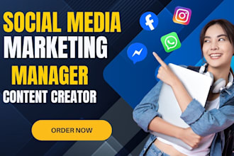 be your social media marketing manager and content creator