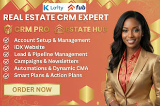 setup lofty CRM website,kvcore CRM wise agent boldtrail,followup boss,idx lofty