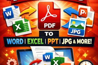 convert jpg to PDF and PDF to jpg convertion work