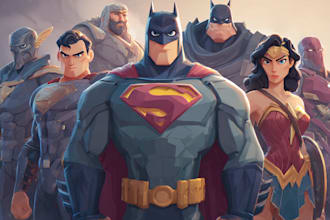 be your comic artist graphic novel illustration super hero