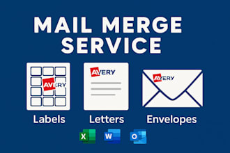 do mail merge for avery labels, letters, envelopes and docs