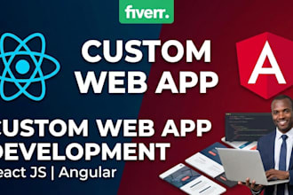 build a responsive react js or angular web application
