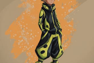 draw any sfw character in anime style for you