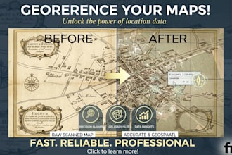 georeference images, and rasters using arcgis professionally
