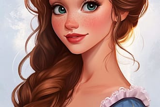 do disney cartoon portrait
