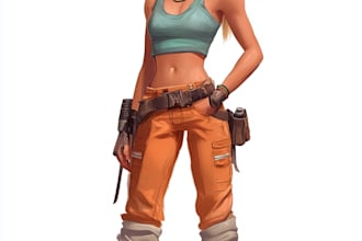 draw 2d game character or 2d game character illustration