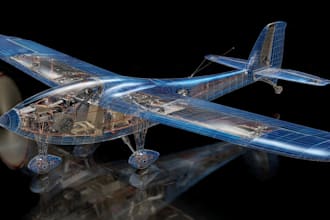 design aircraft, rc airplane, uav cad for print composite