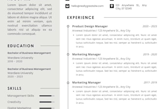 create ats friendly modern resume design