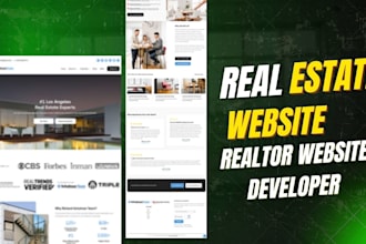 create a website for real estate business and realtor